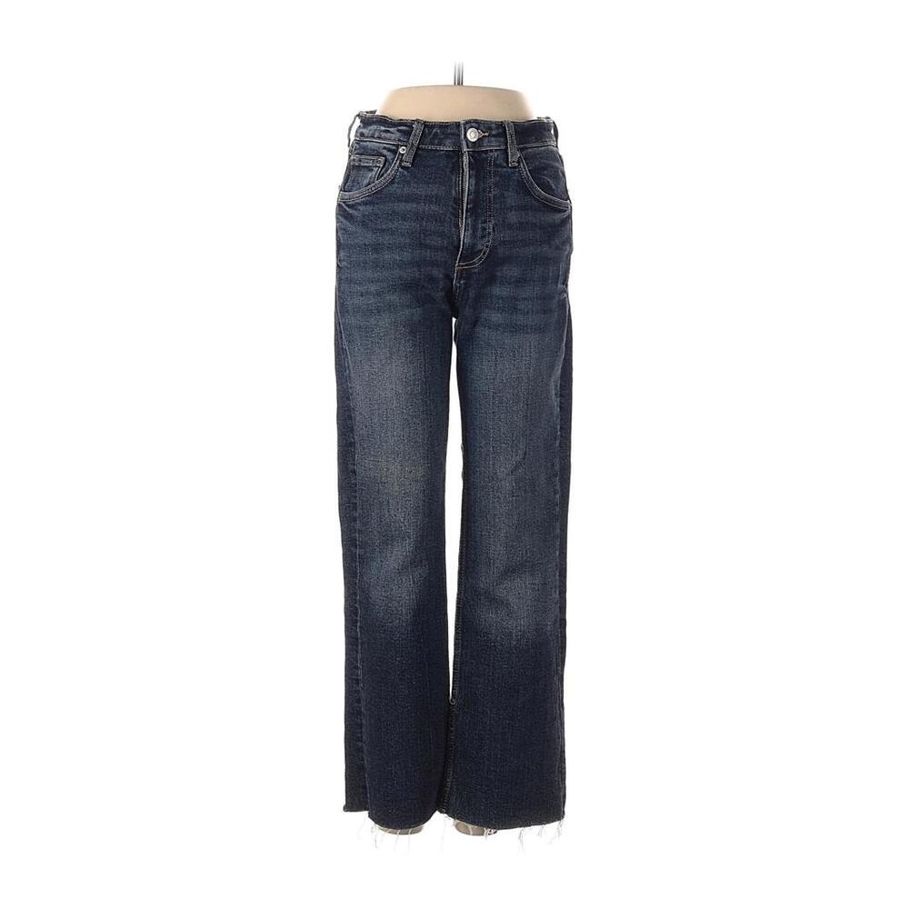ZARA Cropped Straight-Leg Jeans - Size 2